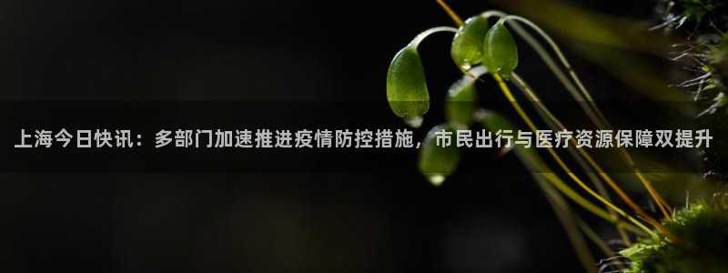 上海今日快讯：多部门加速推进疫情防控措施，市民出行与医疗资源保障双提升